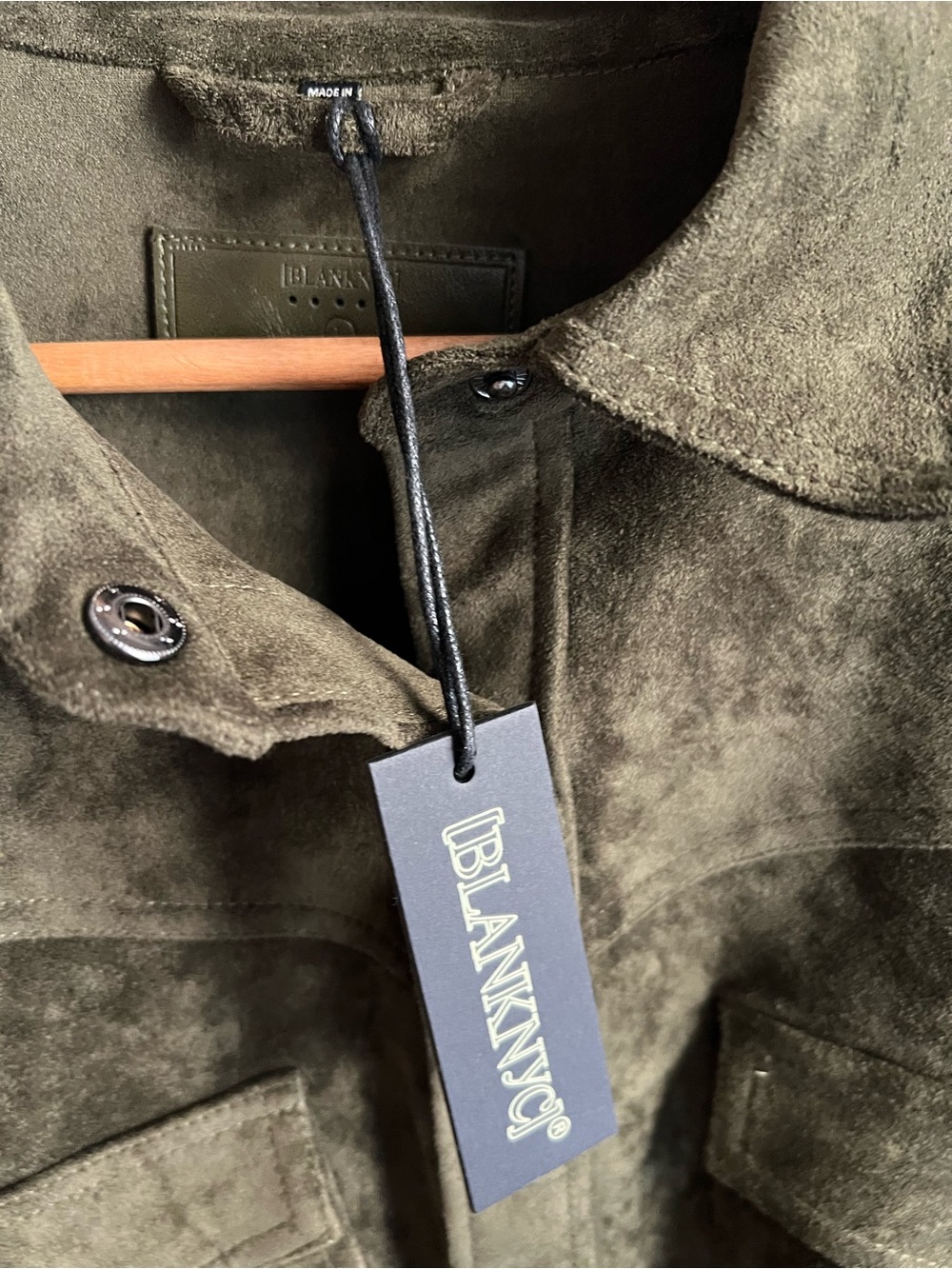 Blank NYC Olive Green Suede Fringe Jacket - Picture 5 of 5